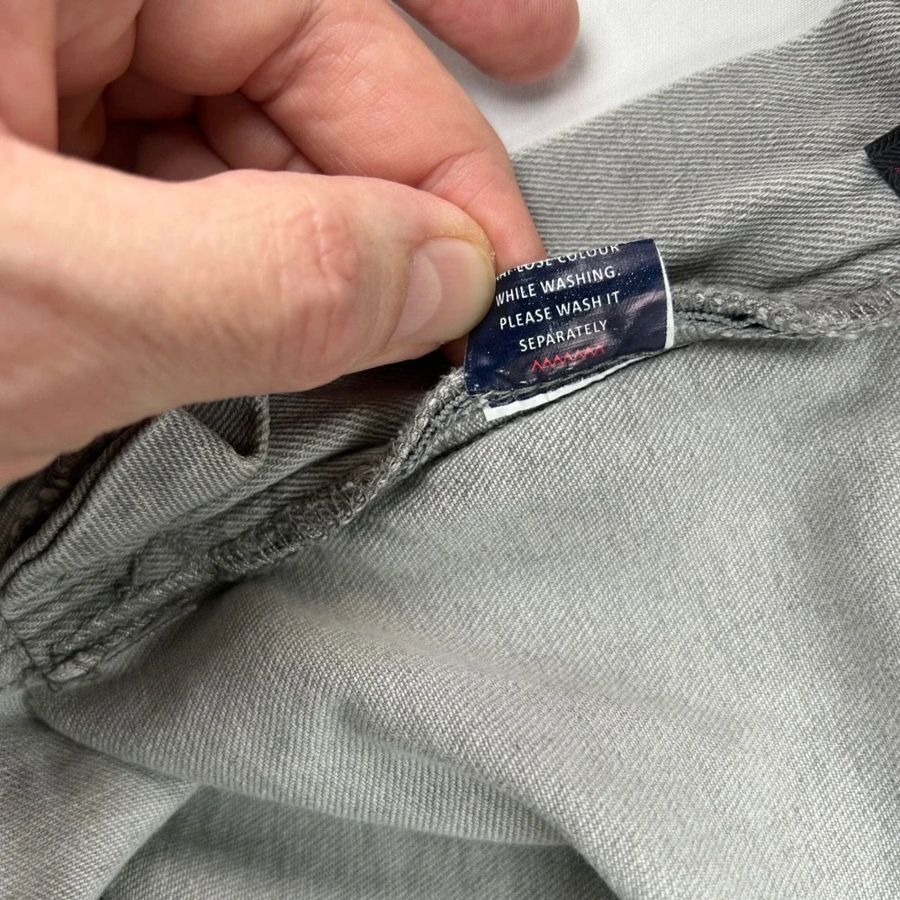 John Players‎ Skinny Jeans Mens 36 Light Grey Stretch Denim
